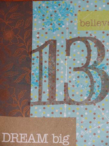 a beautiful day for my daughter's 13th birthday. • a card for her